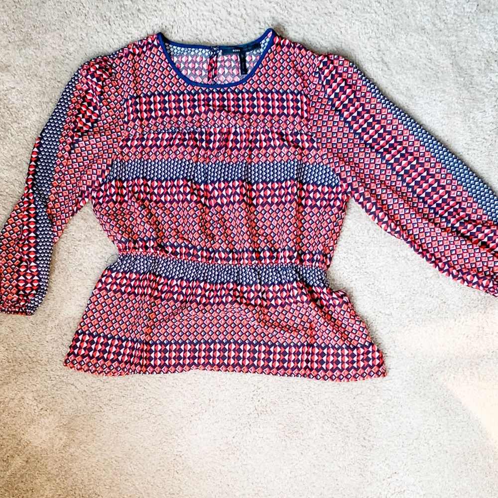 BXBGMaxAzria print blouse Medium